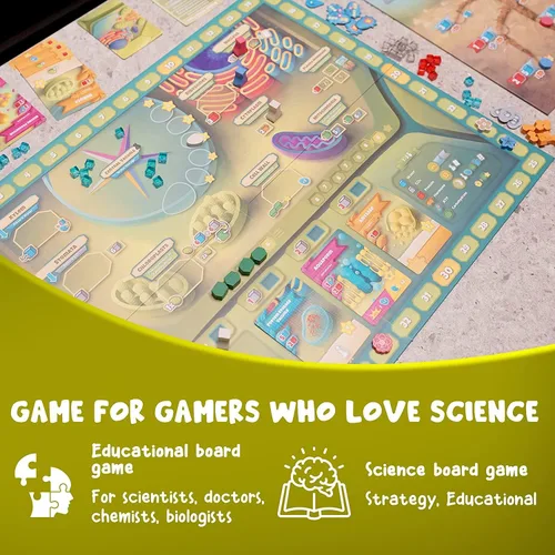 Vista 8 de Celulosa: un juego de biología celular vegetal Mensa recomienda un juego estratégico y entretenido para aprender fotosíntesis, ADN y bioquímica