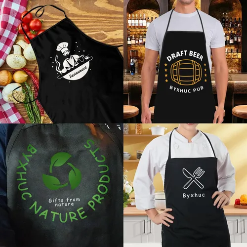 Vista 3 de Delantal personalizado, delantales personalizados para mujeres y hombres, mandiles para hombres de cocina, regalos personalizables para Navidad