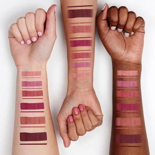 Vista 9 de LANGMANNI Aceite de labios (fresa+coco)+6 lápices labiales mate con 6 delineadores de labios Set de maquillaje duradero