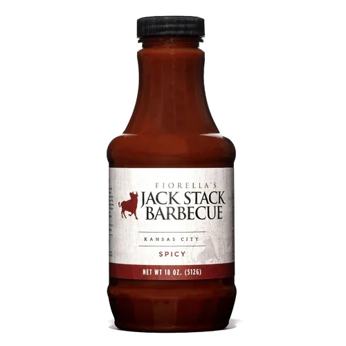Vista 3 de Jack Stack Barbecue Salsa original y picante – Salsa de barbacoa Kansas City paquete de 2 – Salsa picante y original ahumada KC BBQ