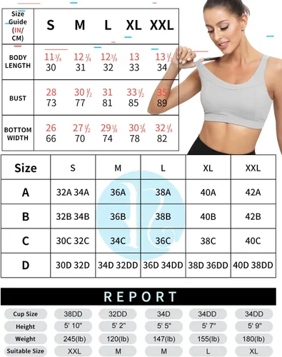 Vista 6 de RUNNING GIRL - Brasier deportivo de alto impacto para mujer, brasier de espalda cruzada, brasier de entrenamiento, brasier de yoga de línea larga