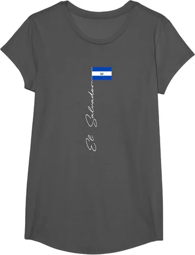 Vista 33 de Camiseta patriótica con bandera de El Salvador, Negro