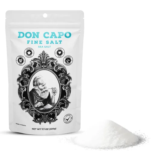 Vista 9 de Don Capo Sal marina kosher gruesa – Sal marina escamosa grande para asar y frotar barbacoa – Sal marina gruesa para condimentos, coberturas