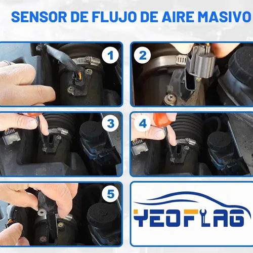 Vista 6 de Medidor de sensor de flujo de aire masivo MAF 12576410 213-4222 15865791 compatible para Lacrosse 2010-2016, CTS 2014-2018, Camaro 2010-2014