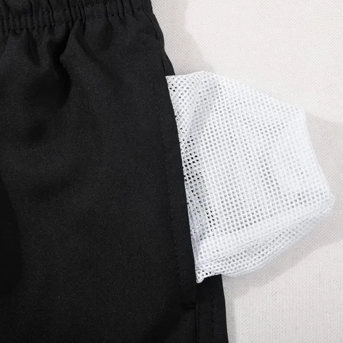 Vista 2 de JOYSON Traje de baño para niños y niños, de secado rápido, trajes de baño de playa, trajes de baño para niños Negro