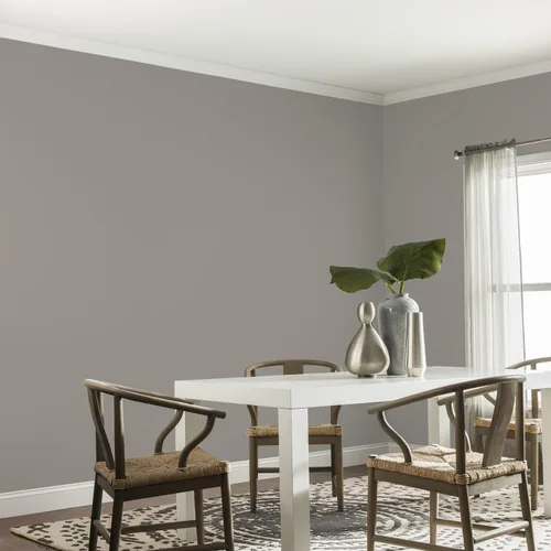 Vista 217 de Glidden Pintura Interior + Imprimación: Gris/Plata Antigua, Una Capa, Satinado, 1 Galón