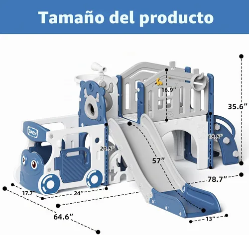 Vista 6 de XJD Sandalias para niños pequeños 10 en 1 (azul, L)