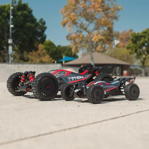 Vista 7 de ARRMA Typhon GROM 4X4 223S BLX Buggy RTR sin escobillas, color plateado