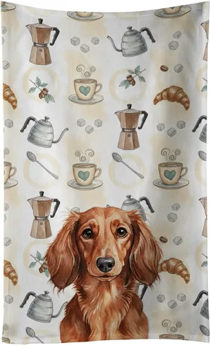 Vista 254 de Caroline's Treasures Afghan Hound - Toalla de cocina para barra de café, terciopelo frontal y lazo de algodón, lavable a máquina Sabueso afgano