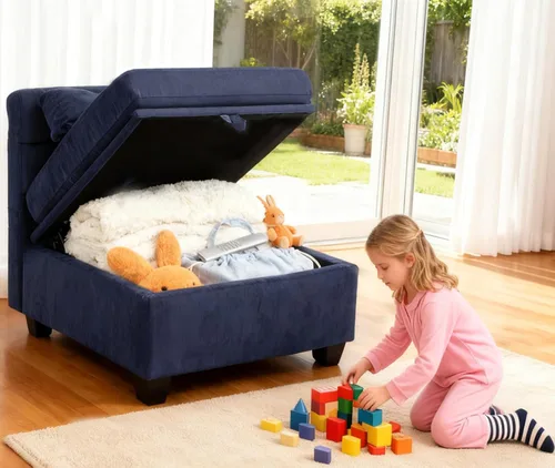 Vista 29 de Sofá de dos plazas con asientos de almacenamiento, seccional modular pequeño para espacios pequeños con brazos y respaldos reclinables, sofá de 2