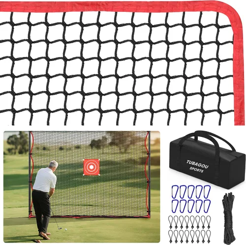 Vista 8 de Red de práctica de golf, barrera de red multideportiva resistente de 10 pies 15 pies 20 pies 25 pies Red de golf para garaje, ideal