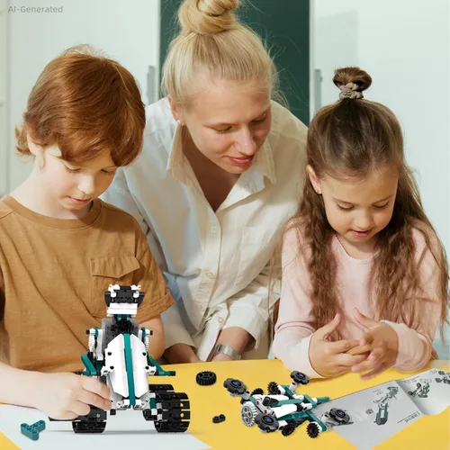 Vista 7 de Juguetes de Robot STEM para 8-14, 12 en 1 Juguetes de Robótica de Control Remoto para Niños, Kit de Construcción de Robot Programable Regalo
