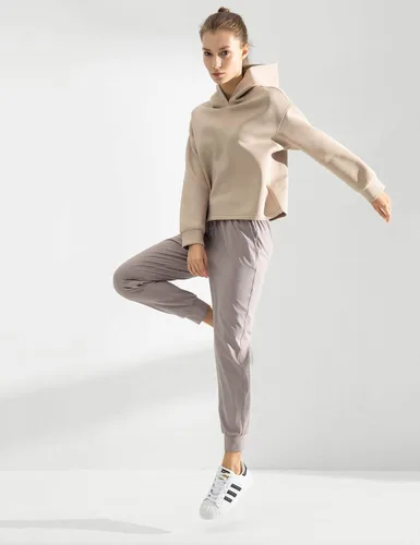 Vista 2 de AJISAI - Pantalones deportivos para mujer con cordón y bolsillos, para correr y relajarse