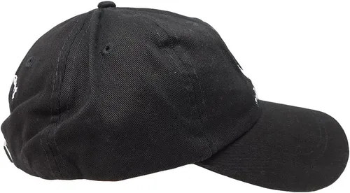 Vista 6 de Gorra de béisbol bordada ajustable de algodón negro con diseño de pirata y espadas cruzadas de Conch Republic, Multi