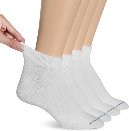 Vista 17 de Dr. Scholl's Calcetines circuladores y diabetes para mujer – Paquetes de 4, 6 y 12 pares – Control de la humedad no vinculante