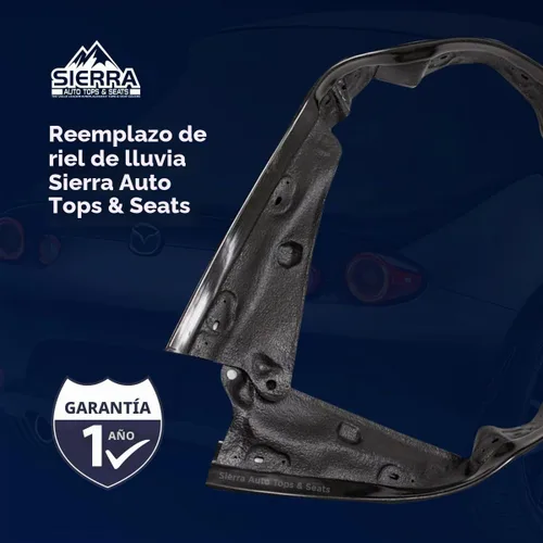 Vista 2 de Sierra Auto Tops Rieles de lluvia de repuesto para Miata Convertible Top, compatible con modelos Mazda Miata MX5 1990-2005, PVC de goma de alta