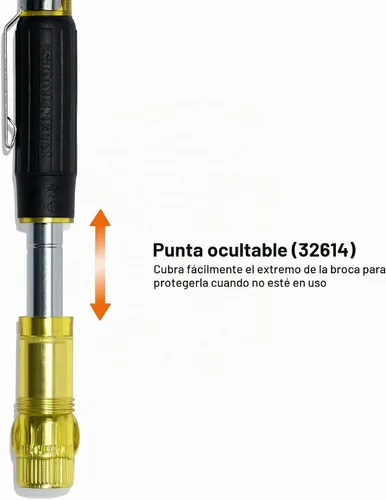 Vista 5 de Klein Tools 80209 Juego de destornilladores multipuntas de precisión, 31 piezas, mango de agarre acolchado, puntas para reparación de productos