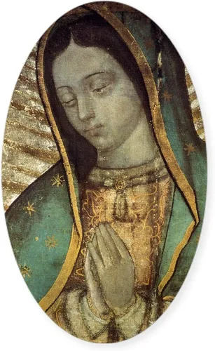 Vista 8 de CafePress Pegatina ovalada para parachoques de coche Nuestra Señora de Guadalupe