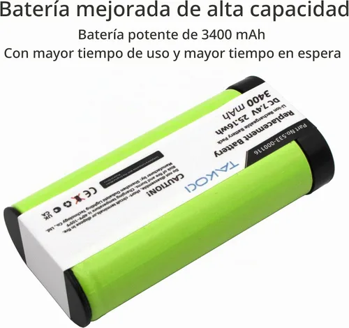 Vista 6 de Batería de repuesto para altavoz Bluetooth inalámbrico Logitech UE MegaBoom Series compatible con el número de pieza 533-000116 533-000146 7.4V