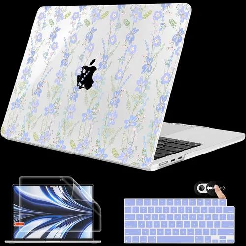 Vista 11 de Mektron Funda para MacBook Air 2025 M4 de 13.6 pulgadas A3240 Compatible con 2023 A2681 M2 2024 A3113 M3 Chip con Liquid Retina Display Touch ID