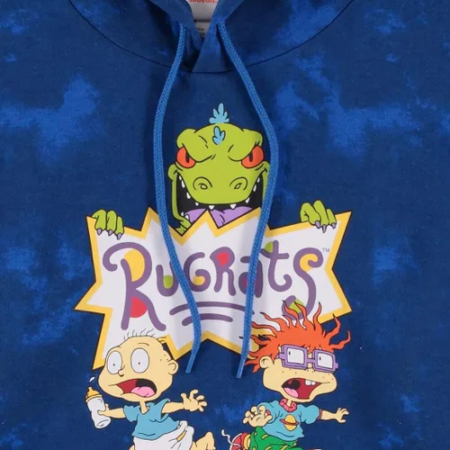 Vista 5 de Nickelodeon Rugrats Reptar - Sudadera con capucha para hombre, Rugrats Reptar Tommy and Chuckie Allover
