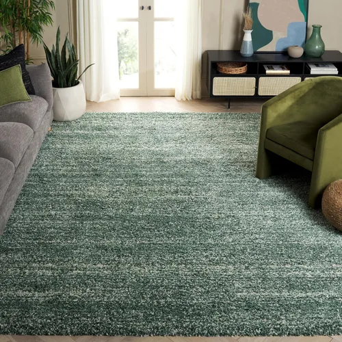 Vista 41 de SAFAVIEH Hudson Shag Collection - Alfombra decorativa de 2 x 3 pies, color marfil y azul marino, no desprende pelusa y de fácil cuidado, 2 pulgadas