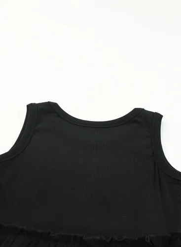 Vista 6 de blibean Vestido de verano sin mangas para niñas, trajes cómodos talla 4-13 años