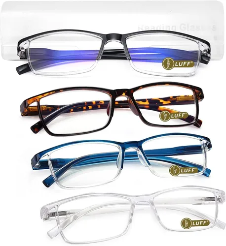 Vista 22 de LUFF 6 piezas Gafas de Lectura Anti-Rayos Azules Portátiles Ultra-Ligeras (0.00X)