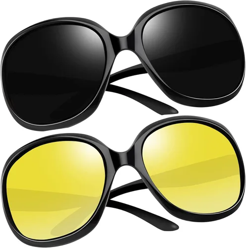 Vista 110 de Joopin Lentes de sol de gran tamaño para mujer, polarizados, grandes, para conducción, protección UV, grandes sombras