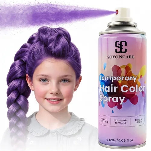 Vista 11 de SOVONCARE Spray de color temporal rosa intenso para el cabello para niños y # 1 - Rosa intenso