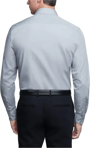 Vista 2 de Van Heusen - Camisa de vestir de popelina para hombre, corte regular, unicolor