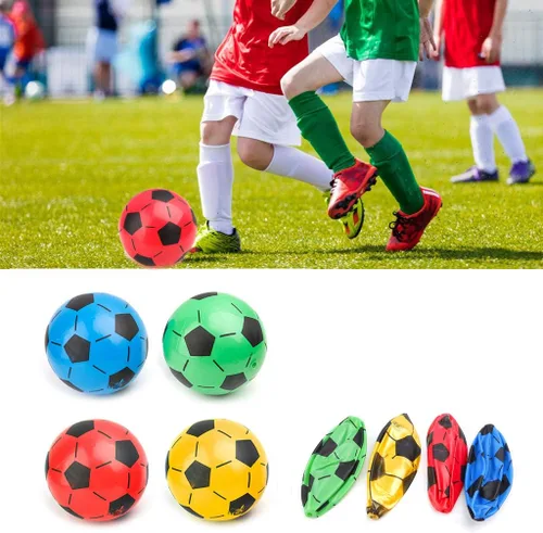 Vista 2 de 7.9 in Niños Entrenamiento s Niños Fútbol Entrenamiento Escuela Regalo Fútbol Inflable PVC Respetuoso del Medio Ambiente, Como Muestra