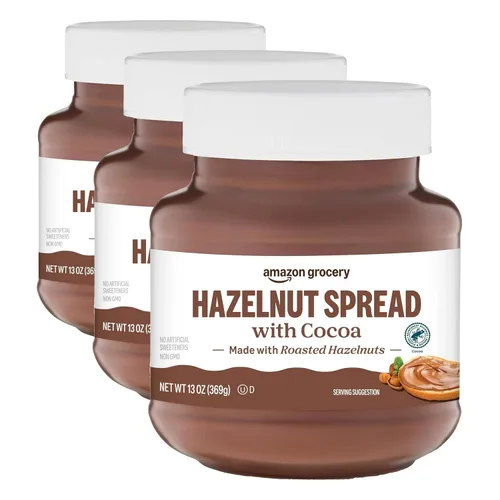 Vista 5 de Amazon Grocery, Crema de avellana con cacao, 13 onzas (anteriormente Amazon Fresh, el embalaje puede variar)