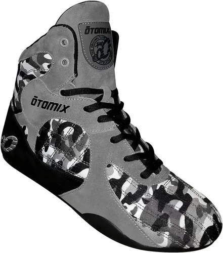 Vista 12 de Otomix Calzado Stingray Escape para Hombre de Bodybuilding, Levantamiento de Pesas, MMA y Lucha Negro