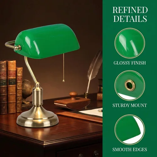 Vista 4 de Qianly Bankers - Accesorios de pantalla de repuesto de estilo retro, decoración del hogar, cubierta antigua, para dormitorio, centros de mesa