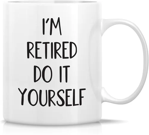 Vista 43 de Retreez Taza divertida – Horario de jubilación Do Whatever the Fxxx - Taza de café de cerámica de 11 onzas, divertida, sarcasmo, sarcástico
