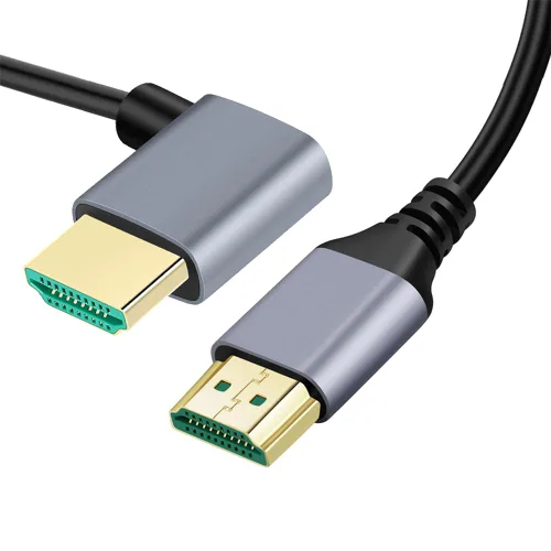 Vista 11 de xiwai 8K HDMI 2.1 Cable HDTV ultra fino 1.6 ft 4K Hyper Super Flexible Cable delgado en ángulo de 90 grados Tipo-A macho a macho para computadora
