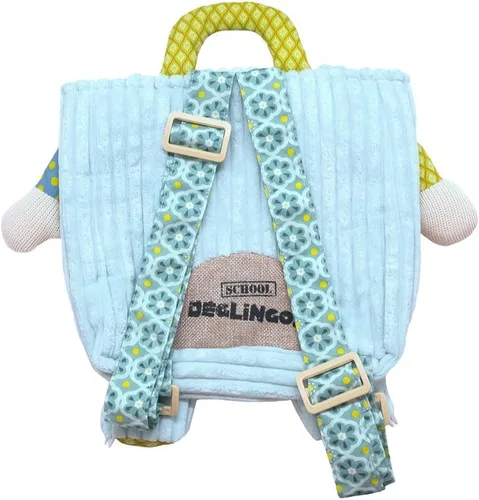 Vista 2 de Small World Toys Les deglingosMochila, diseño de oso polar mochila oso polar (2piezas), color azul claro