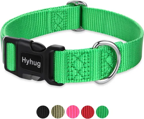 Vista 12 de Hyhug Pets - Collar clásico para perros de la colección regular de color sólido (S, negro)