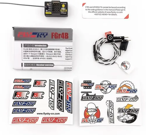 Vista 8 de GoolRC Flysky FGr4B receptor 2.4GHz 4 canales receptor para Flysky AFHDS3 PL18 NB4 NB4 Lite transmisor