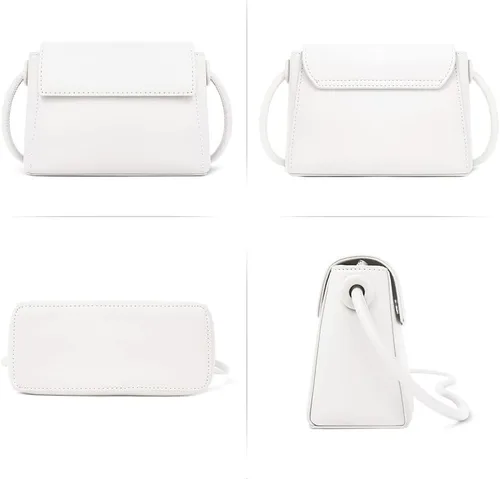Vista 9 de CLUCI Bolso cruzado para mujer, bolso cruzado de cuero vegano para mujer, bolsos cruzados, bolsos pequeños de hombro con 2 correas ajustables