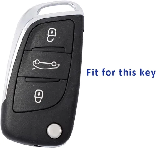 Vista 3 de WYONGZ Funda plegable de TPU para llave de coche para Peugeot Citroen C2 C4 C5 DS3 DS4 DS5 DS6 Protector Accesorios