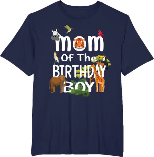 Vista 66 de Camiseta de fiesta de animales con temática de zoológico para niño de cumpleaños, Negro