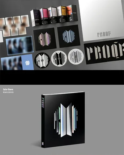 Vista 3 de BTS - Proof Compact Edition incl CD Booklet Photocard Postcard Mini Poster Discography Guide Extra Photocards