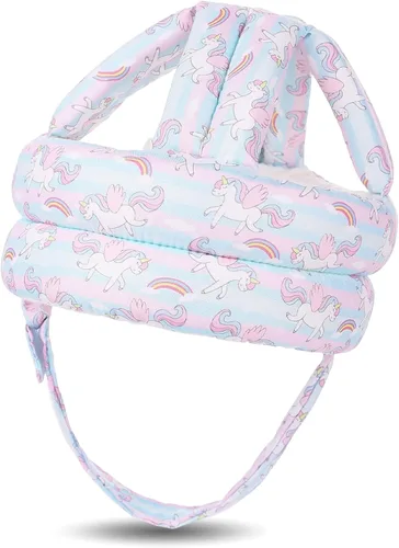 Vista 17 de Protector de cabeza de bebé para gatear caminando, casco de bebé ajustable sin golpes y cojín suave, gorra de seguridad infantil para niños que