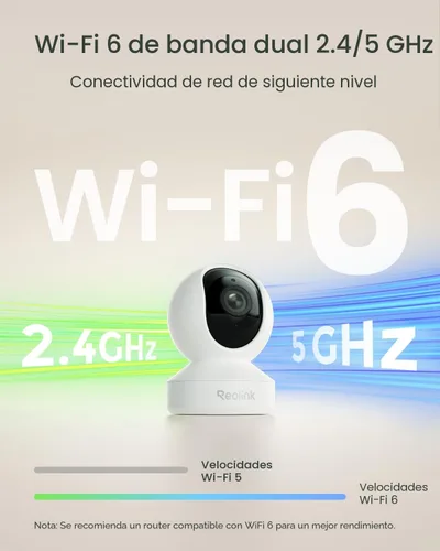 Vista 7 de REOLINK Cámara de seguridad para interiores, cámara WiFi enchufable Super HD de 5MP con PTZ, seguimiento automático, IA humana/mascota, ideal