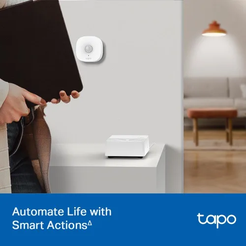 Vista 8 de TP-Link Tapo Smart Hub con timbre integrado, requiere Wi-Fi de 2.4 GHz, conecta hasta 64 dispositivos inteligentes + 4 cámaras, protocolo