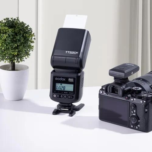 Vista 9 de Godox TT520III TT520 III Flash de cámara, flash universal de zapata caliente, flash manual GN33 con transmisor inalámbrico RT-16, compatible