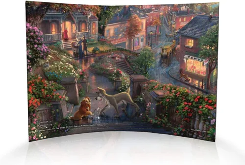 Vista 19 de Disney Brave - Thomas Kinkade Studios - Impresión fotográfica acrílica curvada de 10 x 7 pulgadas - Decoración independiente - Coleccionable