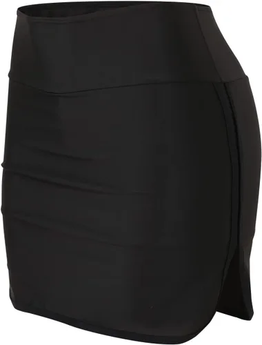 Vista 8 de Falda de natación para mujer con pantalones cortos integrados de cintura alta, falda de traje de baño deportivo para yoga, falda de traje de baño
